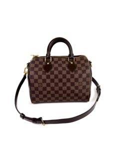 Louis Vuitton Damier Ebene Speedy Bandouliere 25 Red - AA1172