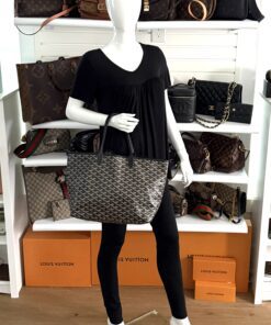 Alternative view of Goyard Goyardine Saint Louis PM Black -#2