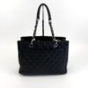 Chanel GST Black Caviar Shopping Tote Silver Hardware - Image 4