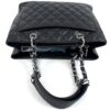 Chanel GST Black Caviar Shopping Tote Silver Hardware - Image 5