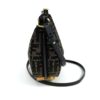 Fendi Denim Jacquard FF Effect Vitello Grace Mini Fendigraphy Hobo Bag Tobacco Moro Ebano - Image 13