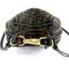 Fendi Denim Jacquard FF Effect Vitello Grace Mini Fendigraphy Hobo Bag Tobacco Moro Ebano - Image 16