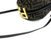 Fendi Denim Jacquard FF Effect Vitello Grace Mini Fendigraphy Hobo Bag Tobacco Moro Ebano - Image 20