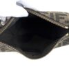 Fendi Denim Jacquard FF Effect Vitello Grace Mini Fendigraphy Hobo Bag Tobacco Moro Ebano - Image 10