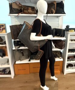 Alternative view of Goyard Saint Louis Tote GM Black Tan Canvas