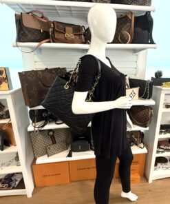 Alternative view of Chanel GST Black Caviar Shopping Tote Gold Hardware