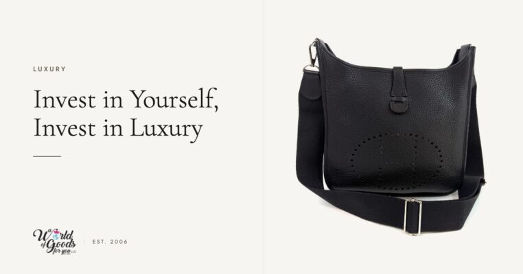 Hermes Evelyne PM in black Clemence leather